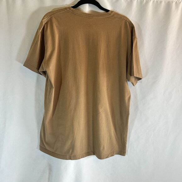 Southern Thread Mens XL Short Sleeve Graphic T Shirt Tan Cotton Summer Comfort - Picture 5 of 8